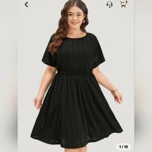 BloomChic Black Midi Dress. Size 12